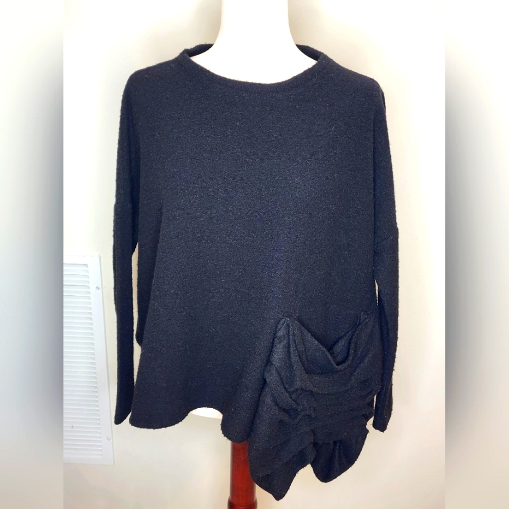Nuovo Borgo Black Long Sleeve Sweater Size 40 Italy